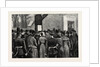The Illness of the German Emperor, Outside the Guard House Charlottenburg Germany by Anonymous