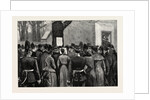 The Illness of the German Emperor, Outside the Guard House Charlottenburg Germany by Anonymous
