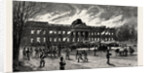 The Burning of Laeken Castle, Brussels, the Residence of King Leopold, Belgium by Anonymous