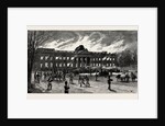 The Burning of Laeken Castle, Brussels, the Residence of King Leopold, Belgium by Anonymous
