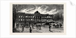 The Burning of Laeken Castle, Brussels, the Residence of King Leopold, Belgium by Anonymous