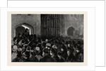 Distributing the Queen's New Year Gifts at Windsor by Anonymous