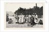 Views in Biskra, a Group of Arabs on the March by Anonymous