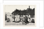Views in Biskra, a Group of Arabs on the March by Anonymous