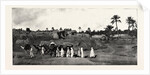 A Caravan Approaching an Old Fort in Biskra by Anonymous