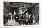 His Excellency the President of the Ministerial Council Announcing the Birth of the Young King of Spain at the Royal Palace by Anonymous