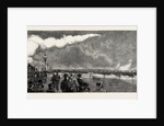 Dover, the Brigade at Practice Firing a, Rocket Over the End of the Pier, the Pier Representing a Wreck by Anonymous