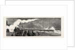 Dover, the Brigade at Practice Firing a, Rocket Over the End of the Pier, the Pier Representing a Wreck by Anonymous
