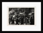 Colliery Explosion at Llanerch, Monmouthshire, the Midnight Shift Waiting to Descend the Shaft to Recover Bodies by Anonymous