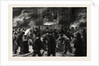 Colliery Explosion at Llanerch, Monmouthshire, the Midnight Shift Waiting to Descend the Shaft to Recover Bodies by Anonymous