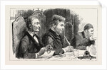 Sketches at the Meetings of the London School Board 1890, the Rev. Diggle, Chairman, in the Middle by Anonymous