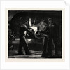 Night Quarters on Board a Man of War, Laying a Gun by Anonymous