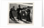 Night Quarters on Board a Man of War, Working the Quick Firing Gun by Anonymous