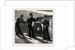 Night Quarters on Board a Man of War, Working the Quick Firing Gun by Anonymous