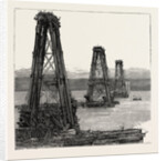The Forth Bridge, the Cantilever Towers in Course of Construction by Anonymous