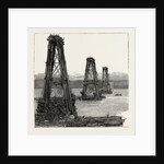 The Forth Bridge, the Cantilever Towers in Course of Construction by Anonymous