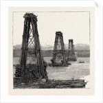 The Forth Bridge, the Cantilever Towers in Course of Construction by Anonymous