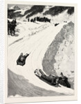 Tobogganing at St. Moritz, Engadine, Switzerland, Sled, Bobsleigh by Anonymous