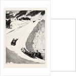 Tobogganing at St. Moritz, Engadine, Switzerland, Sled, Bobsleigh by Anonymous