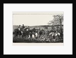 Hunting in Leicestershire, 1827, Hunt, Horse, Horses by Anonymous