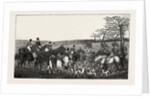 Hunting in Leicestershire, 1827, Hunt, Horse, Horses by Anonymous