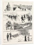 With the Royal Marine Cyclists from Walmer to the Battle of Tolsford Hill, from Sketches by Our Special Artist with the Folkestone Division by Anonymous