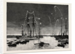The Duke and Duchess of Connaught Leaving Colombo at Night by Anonymous
