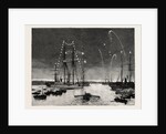 The Duke and Duchess of Connaught Leaving Colombo at Night by Anonymous