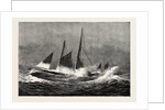 The American Fisheries Question, Fishing Schooner Icing Up in a Winter Gale, United States by Anonymous