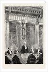 The Explorer Speaking at the Banquet Given in His Honour by the Burgomaster at the Town Hall, Mr. Stanley at Brussels, Belgium by Anonymous