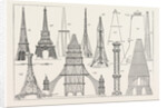 The Proposed Tower for London, Some of the Designs Now on View in the Hall of the Drapers Company by Anonymous