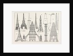 The Proposed Tower for London, Some of the Designs Now on View in the Hall of the Drapers Company by Anonymous