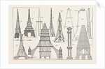 The Proposed Tower for London, Some of the Designs Now on View in the Hall of the Drapers Company by Anonymous