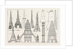 The Proposed Tower for London, Some of the Designs Now on View in the Hall of the Drapers Company by Anonymous