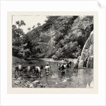The Chin Lushai Expeditionary Force, a Mule Convoy Crossing the Loung Gut Choung Stream by Anonymous