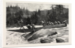 With the Duke and Duchess of Connaught in Japan, the Duke and Duchess and Their Suite Shooting the Katsura Rapids by Anonymous