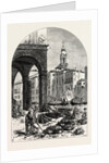 Vegetable Market on the Grand Canal, Near the Rialto, Venice, Italy by Anonymous