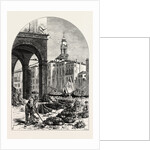 Vegetable Market on the Grand Canal, Near the Rialto, Venice, Italy by Anonymous
