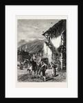 Market Place at Laruns, the Pyrenees, France by Anonymous