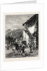 Market Place at Laruns, the Pyrenees, France by Anonymous