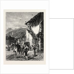 Market Place at Laruns, the Pyrenees, France by Anonymous