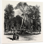 Fountain in the Borghese Gardens, Rome and Its Environs, Italy by Anonymous