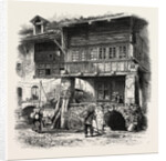 Houses at Unterseen, Bernese Oberland, Berner Oberland, Switzerland by Anonymous