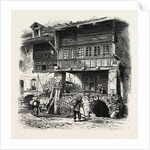 Houses at Unterseen, Bernese Oberland, Berner Oberland, Switzerland by Anonymous