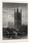 The Victoria Tower, from Lambeth, Scenery of the Thames by Anonymous