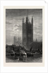 The Victoria Tower, from Lambeth, Scenery of the Thames by Anonymous
