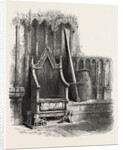 Coronation Chair, with Sword and Shield of Edward III., Westminster Abbey, London by Anonymous