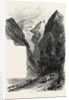 On the Stelvio Pass, the Alps, Italy,19th Century Engraving by Anonymous