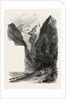 On the Stelvio Pass, the Alps, Italy,19th Century Engraving by Anonymous