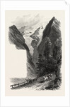 On the Stelvio Pass, the Alps, Italy,19th Century Engraving by Anonymous